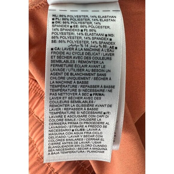 Athleta Womens Arrival Skirt Orange Knee-Length W/ Pockets Size 10 Lightweight - Picture 12 of 16